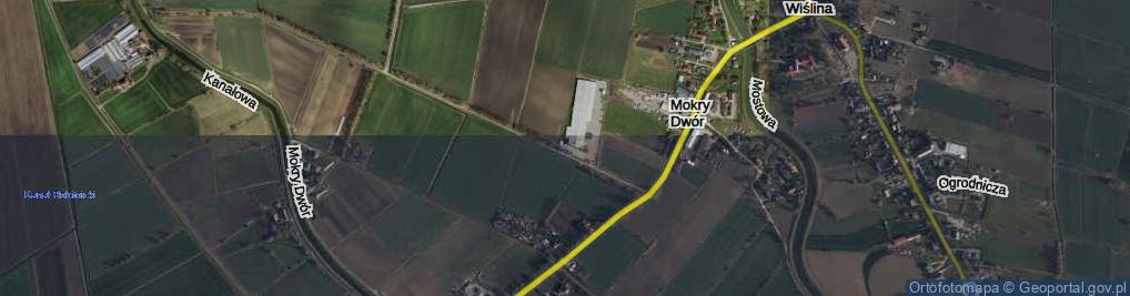 Zdjęcie satelitarne Mokry Dwór ul.
